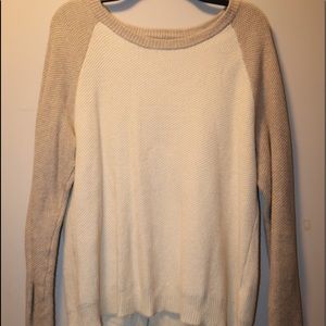 two toned sweater